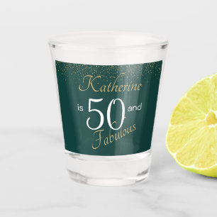 Verre A Shot 50 et fabuleux Emerald Green Gold 50e anniversaire