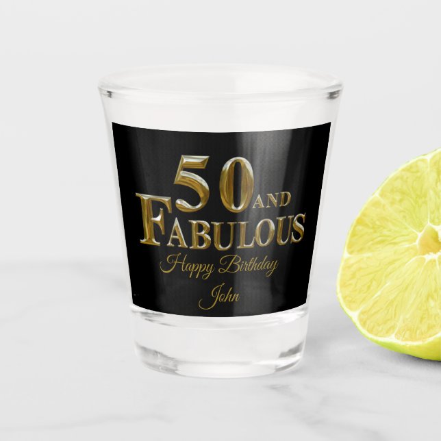 Verre A Shot 50e anniversaire (Devant)