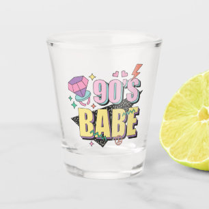 Verre A Shot "90s Babe" Nostalgic Cadeau