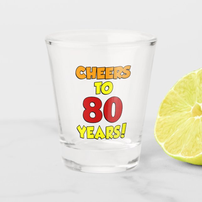Verre A Shot À 80 Ans (Devant)