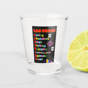Verre A Shot Acronyme touristique Las Vegas Shot Glass