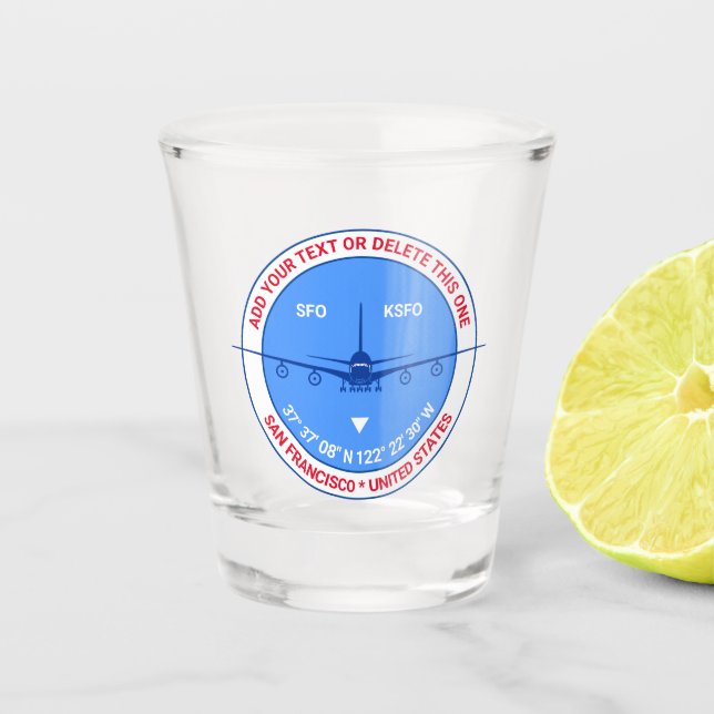 Verre A Shot Aéroport, Pilote, Voyageur (Devant)
