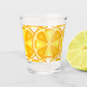 Verre A Shot Agrumes TROPICALES FRUITS D'ÉTÉ Citrons d'orange