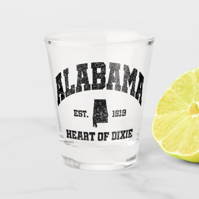 Verre A Shot Alabama, Coeur de Dixie (Devant)
