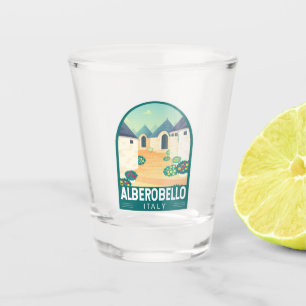 Verre A Shot Alberobello Italie Travel Art Vintage