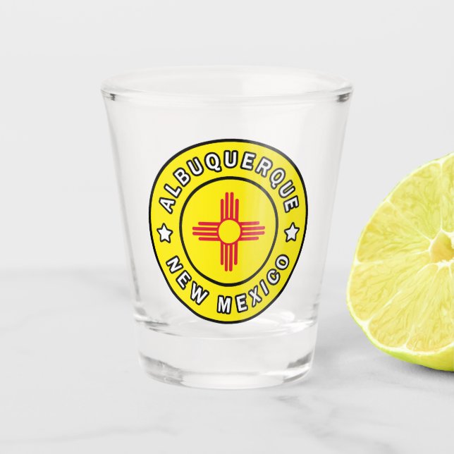 Verre A Shot Albuquerque Nouveau-Mexique (Devant)