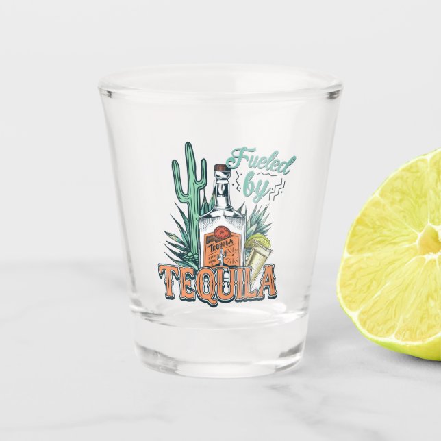 Verre A Shot Alimenté Par Tequila Novelty Party (Devant)