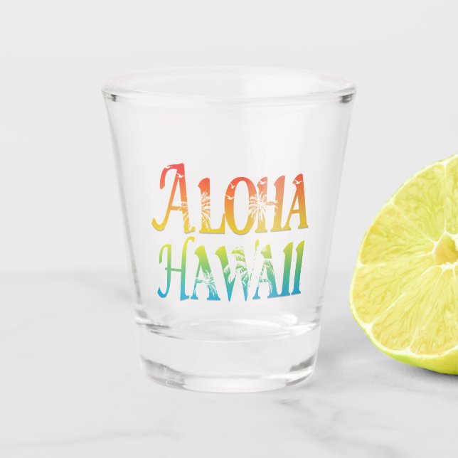 Verre A Shot Aloha Hawaii (Devant)