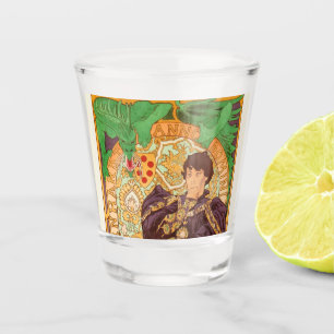 Verre A Shot Alphonse Mucha Prince et Dragon