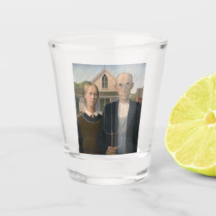 Verre A Shot American Gothic : Vie rurale pauvre paysan