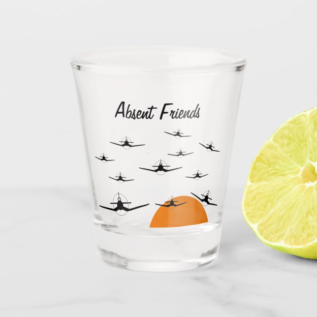 Verre A Shot Amis absents F4U Corsair (Devant)