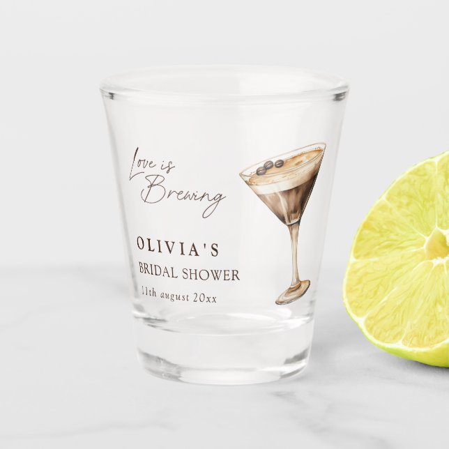 Verre A Shot Amour en cours de préparation Fête de mariage Espr (Devant)
