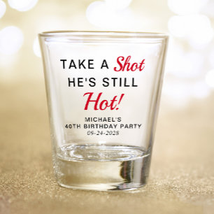 Verre A Shot Amusant 40e anniversaire fête Favor