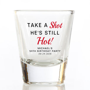 Verre A Shot Amusant 50e anniversaire de fête Favor