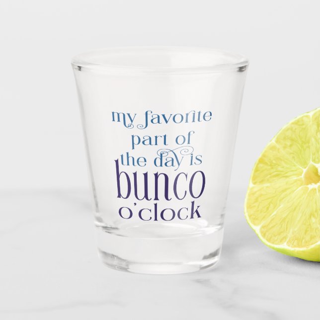 Verre A Shot Amusante fête de nuit des filles à Bunco (Devant)