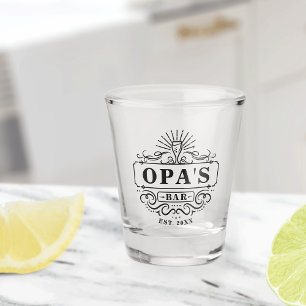 Verre A Shot Année de création du bar de l'Opa personnalisé