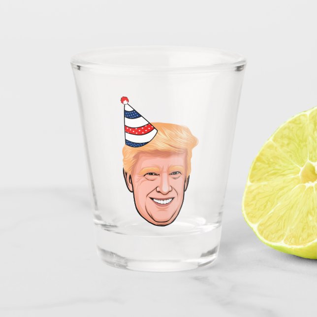 VERRE A SHOT ANNIVERSAIRE DE DONALD TRUMP (Devant)