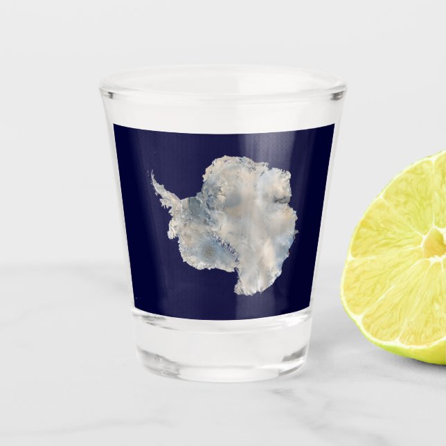 Verre A Shot Antarctique (NASA Blue Marble Imagery) (Devant)