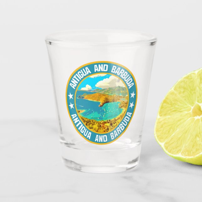 Verre A Shot Antigua-et-Barbuda (Devant)