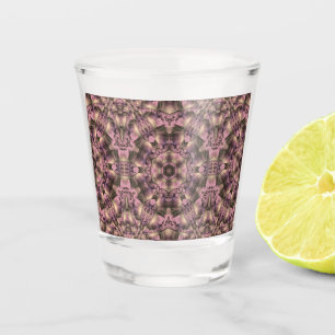 Verre A Shot Antiquité rose victorienne