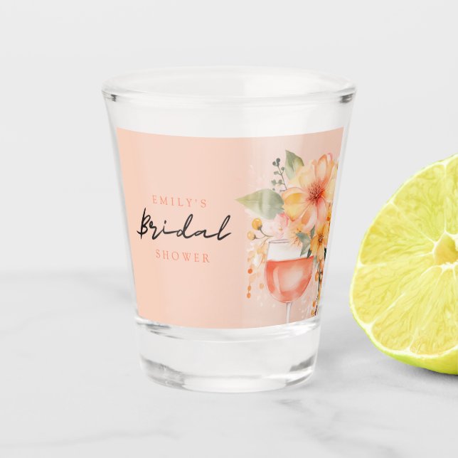Verre A Shot Aperol Spritz Floral Bridal Shower (Devant)