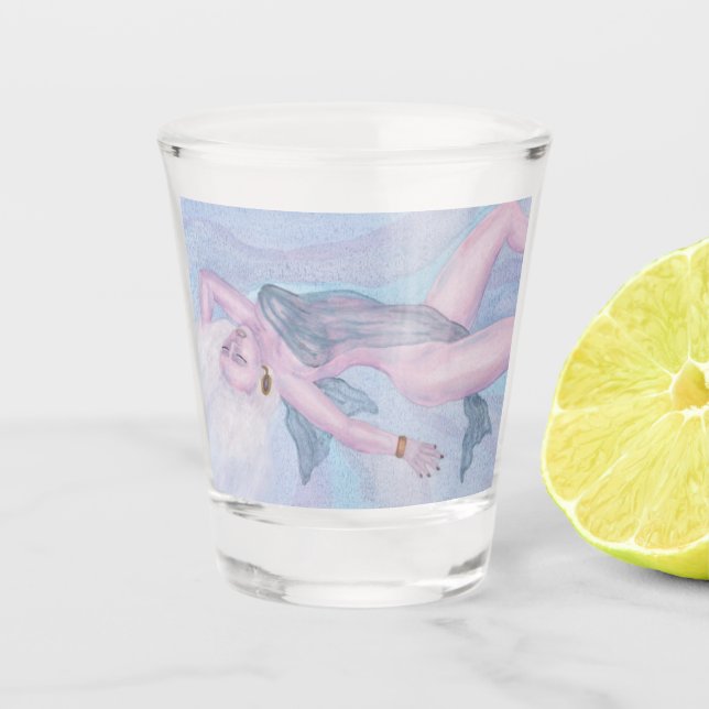 Verre A Shot Aquarelle art Vénus déesse de l'amour esprit desig (Devant)