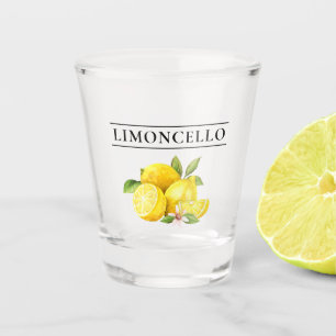 Verre A Shot Aquarelle Lemons Verdure Limoncello