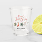 Aquarelle sucre de canne de boissons de Noël 