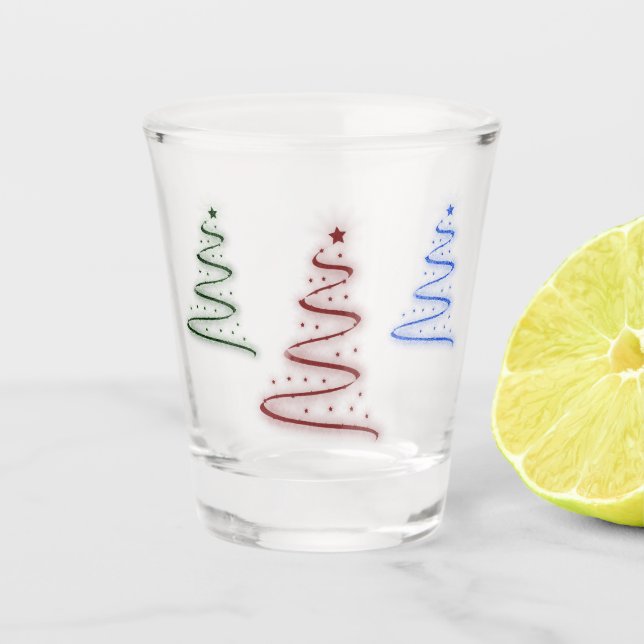 Verre A Shot Arbres colorés - (Devant)