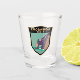 Verre A Shot Arc de Cabo San Lucas Mexique Cercle en détresse R