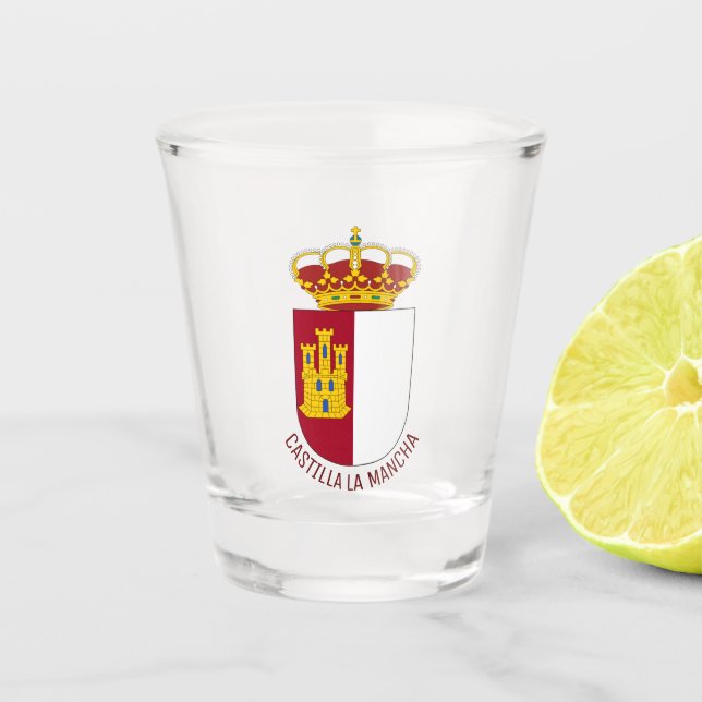 Verre A Shot Armoiries de Castilla La Mancha - Espagne (Devant)