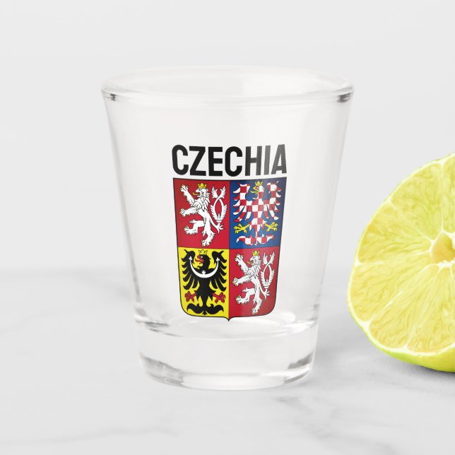 Verre A Shot Armoiries de la République tchèque (Devant)