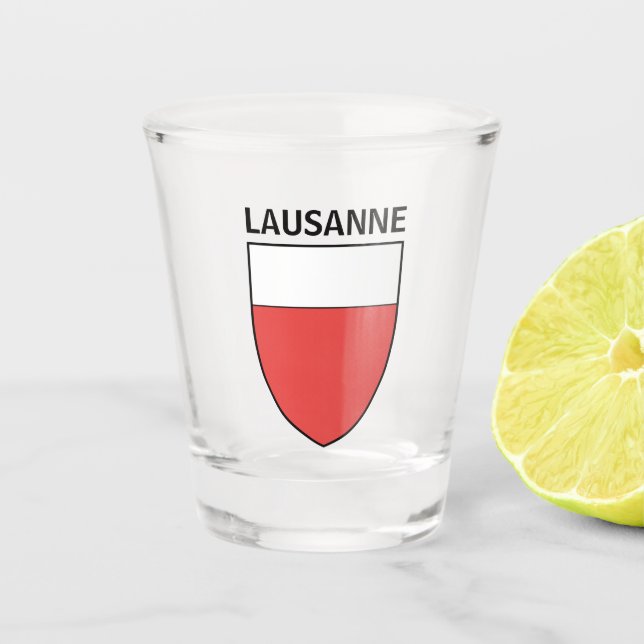 Verre A Shot Armoiries de Lausanne, SUISSE (Devant)