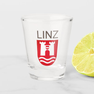 Verre A Shot Armoiries de Linz, AUTRICHE