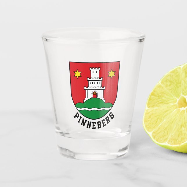 Verre A Shot Armoiries de Pinneberg, Allemagne (Devant)