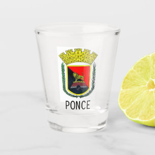 Verre A Shot Armoiries de Ponce, Porto Rico