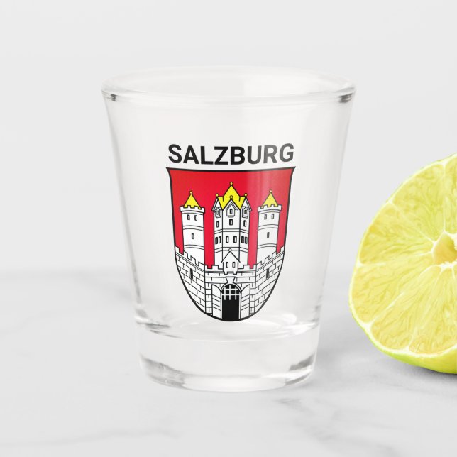 Verre A Shot Armoiries de Salzbourg - AUTRICHE (Devant)
