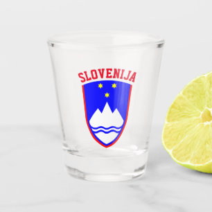 Verre A Shot Armoiries de SLOVÉNIE