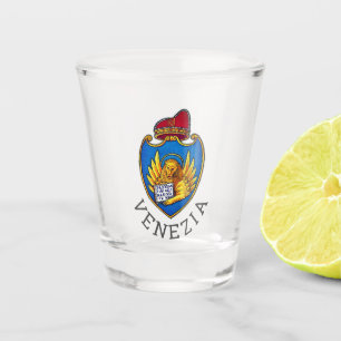 Verre A Shot Armoiries de Venise, Italie