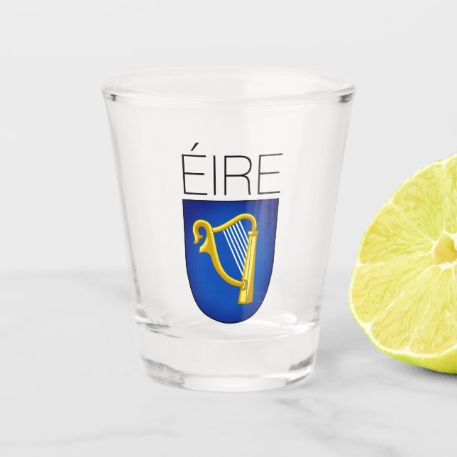 Verre A Shot Armoiries d'Irlande (Devant)