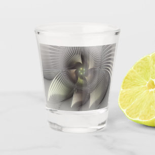 Verre A Shot Art fractal de forme 3D abstraite moderne