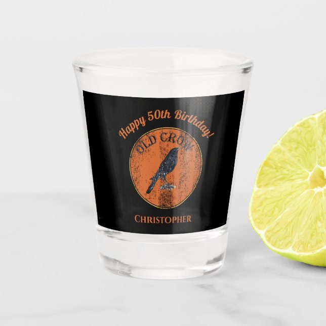 Verre A Shot Au-dessus de la vieille plaisanterie de bâillon de (Devant)