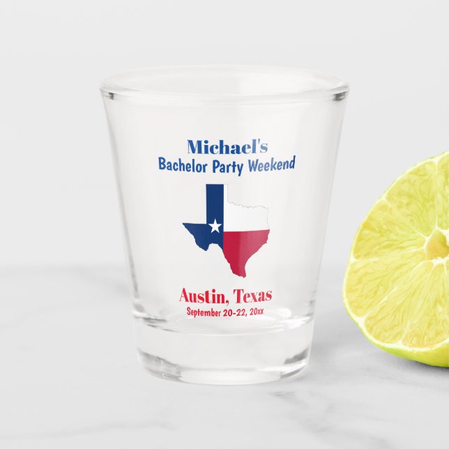 Verre A Shot Austin Texas Bachelor Party Favoriser Voyage Week- (Devant)