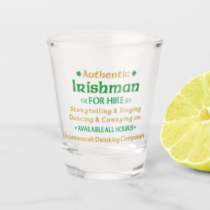 Verre A Shot Authentique Irlandais Pour L'Location Drôle