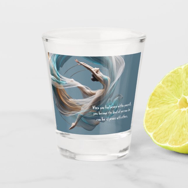 Verre A Shot Avion Air Yoga Instructeur Pilates Fitness (Devant)
