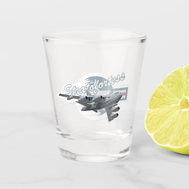 Verre A Shot Avion de dessin (Devant)
