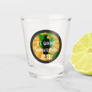Verre A Shot B.S. Géologie - Logo des diplômes (Diplômée fémini