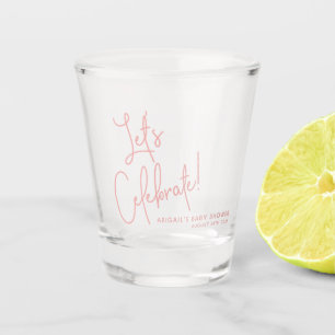 Verre A Shot Baby shower rose minimaliste Dusty Rose