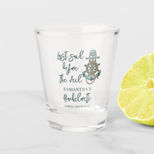 Verre A Shot Bachelorette Partie Nautique Dernière Voile Avant 