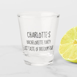 Verre A Shot Bachelorette Party Dernier Taste of Freedom Tour